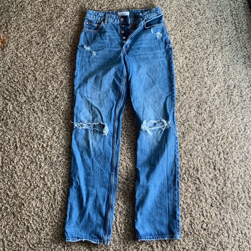 Free People Wild Flower Jean in Blue